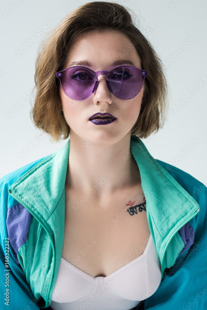 fashionable woman in sunglasses fashionable woman in sunglasses