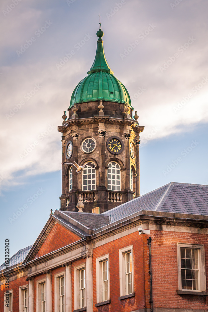Monument and church in Dublin, Ireland