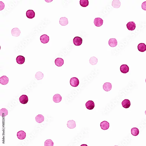 Fototapeta Kolorowe farby akwarela bezszwowe wzór. - tło wektor.