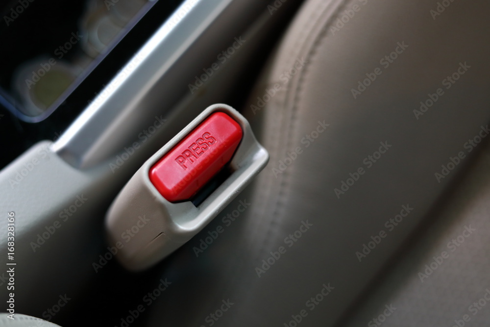 safety belt press button on vehicle car seat security safety belt press button on vehicle car seat security