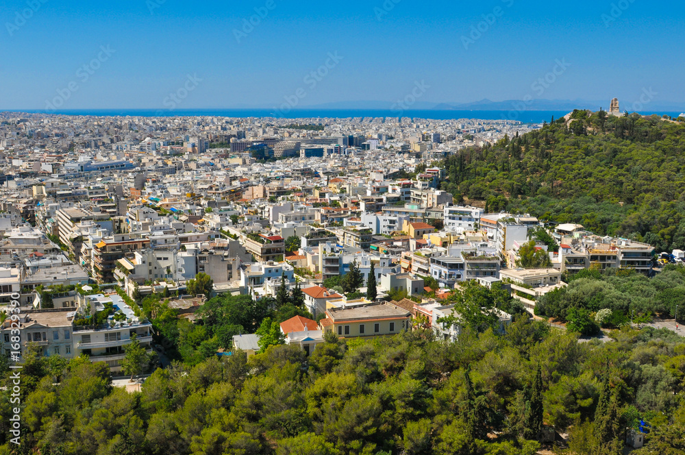 Skyline of Athens, Greece