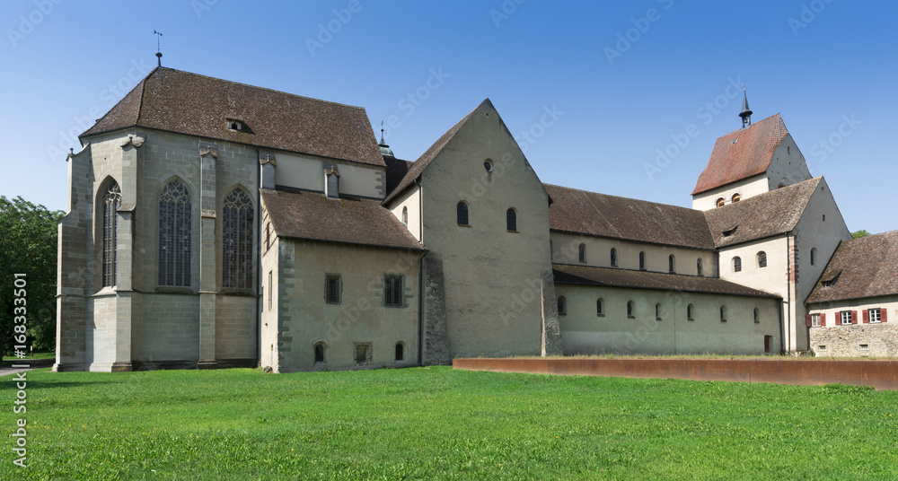 Historic cathedral of St. Maria und Markus - Island of Reichenau, Lake Constance, Baden-Wuerttemberg, Germany, Europe