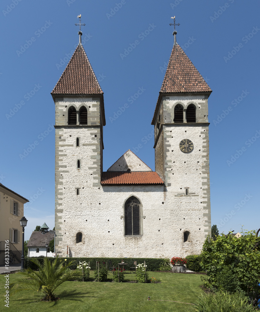 Church of St. Peter and Paul in Niederzell on the island of Reichenau - Lake Constance, Baden-Wuerttemberg, Germany, Europe