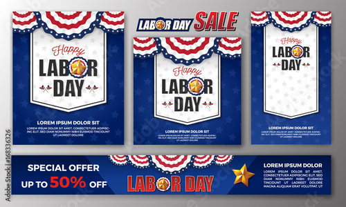 Happy Labor day banner