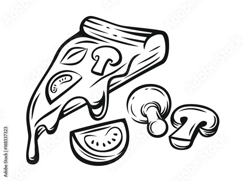 vector Pizza slice