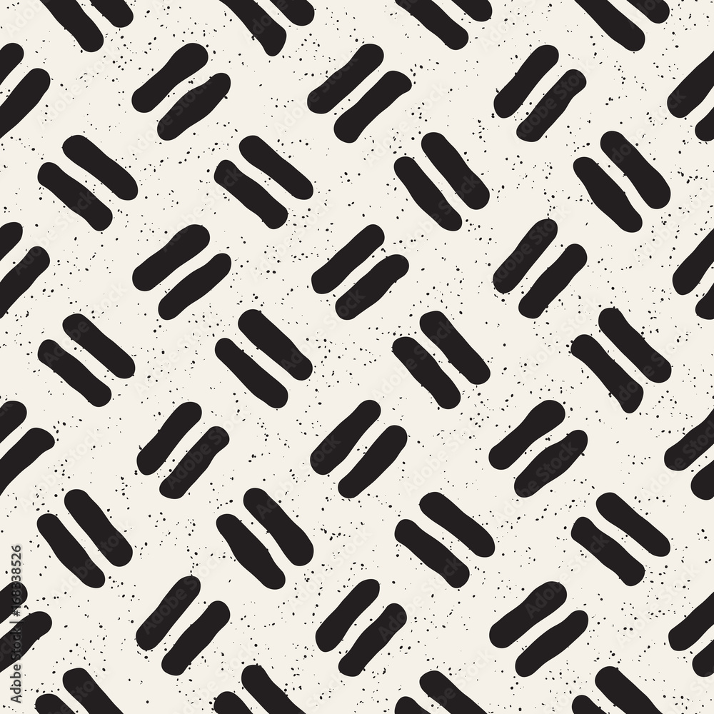 Seamless pattern with hand drawn lines. Abstract background with freehand brush strokes. Black and white texture. Ornament for wrapping paper. Seamless pattern with hand drawn lines. Abstract background with freehand brush strokes. Black and white texture. Ornament for wrapping paper.