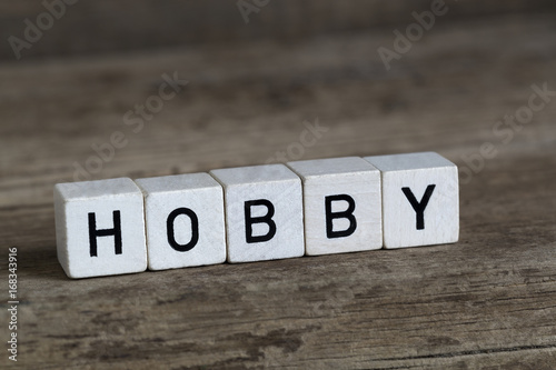 Hobby, written in cubes