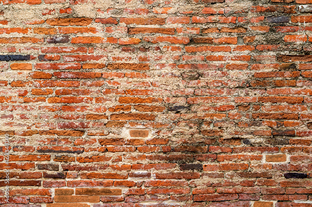 Naklejka premium old brick wall texture background