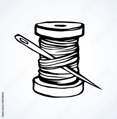 Spool of thread. Vector drawing