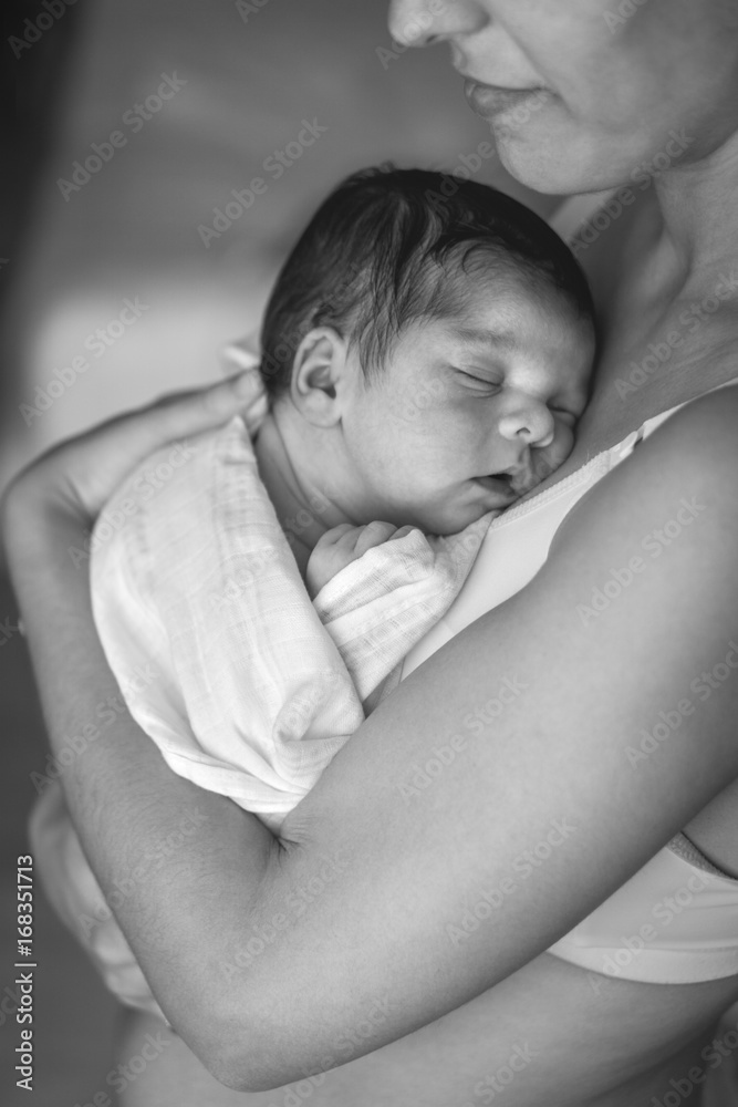 Mother with her son in arms Mother with her son in arms