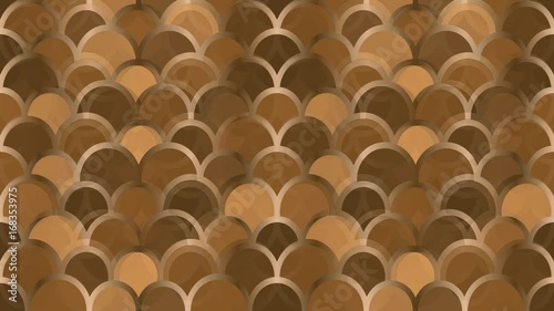 Seamless loop animation background with brown tiles