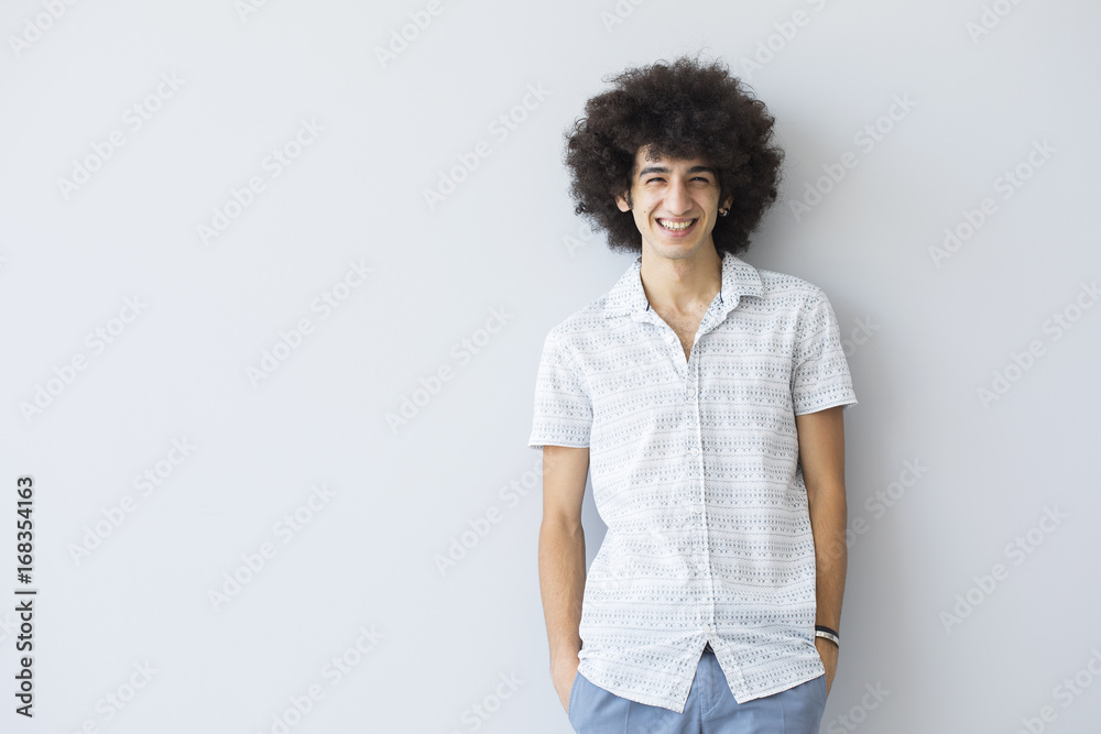 Young man look at camera Young man look at camera
