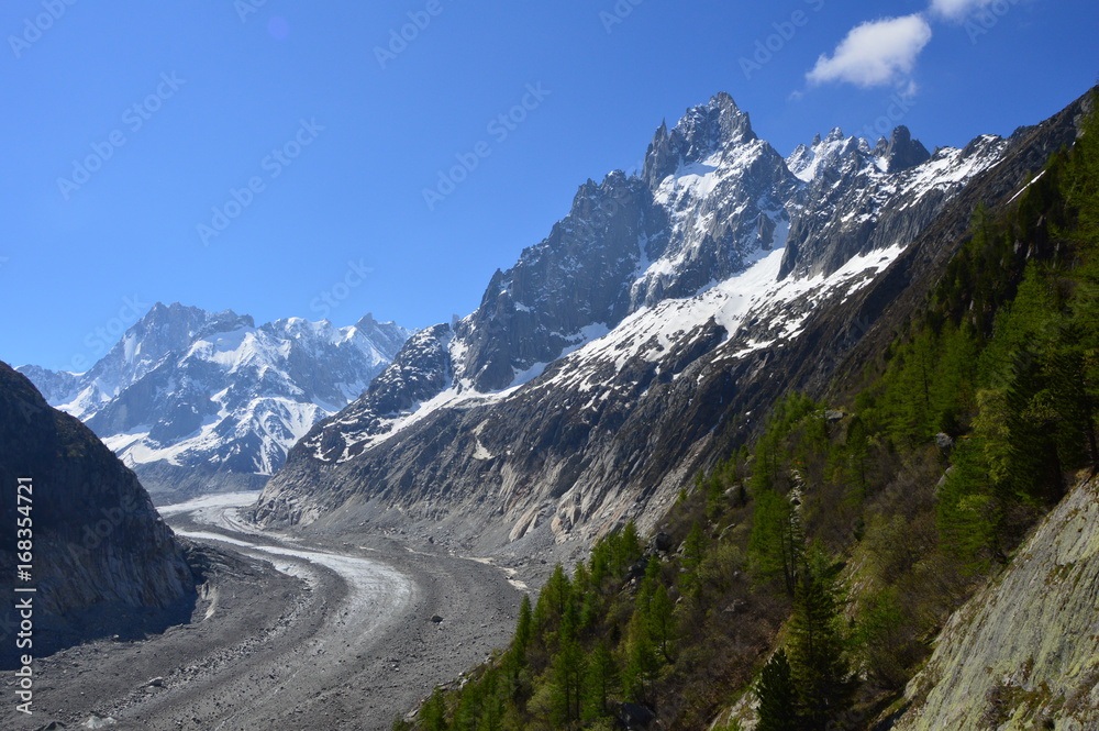 Chamonix Mont-Blanc Le Montenvers et la Mer de Glace