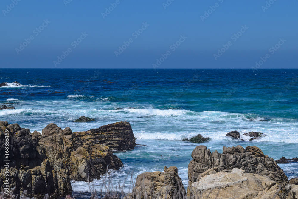 rocks  by ocean