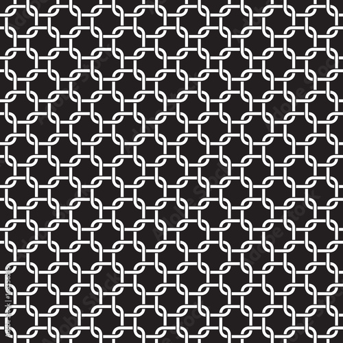 Seamless interlocking geometric pattern background