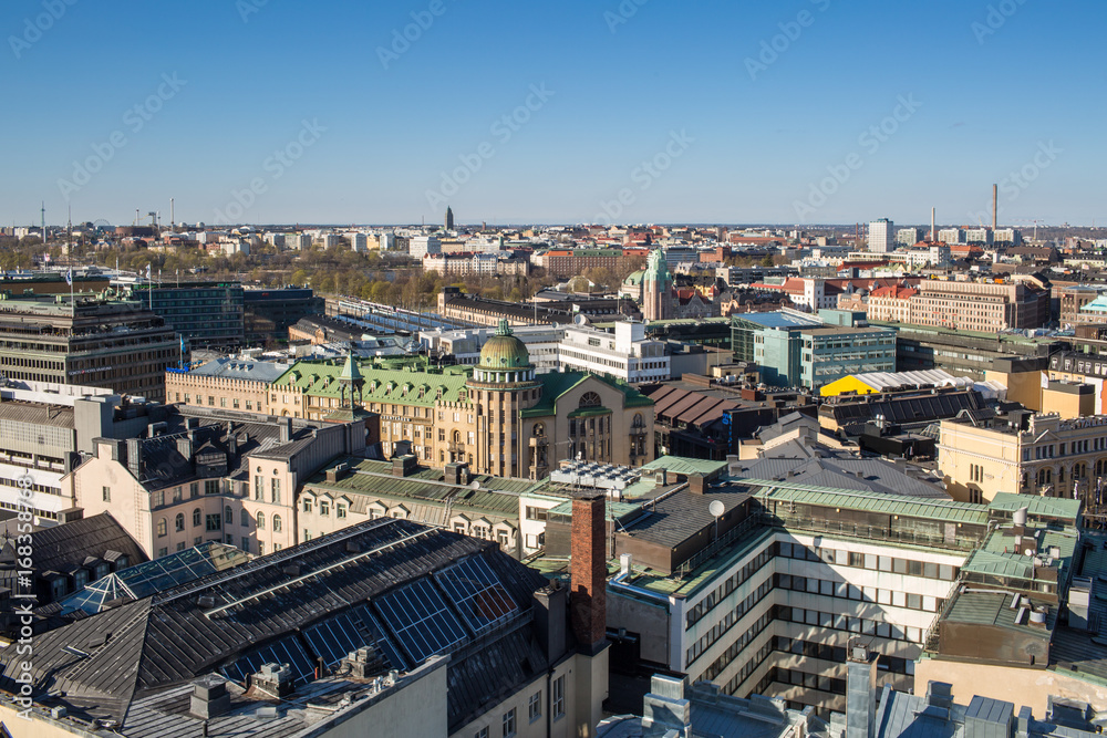 Panoramic View of Helsinki City