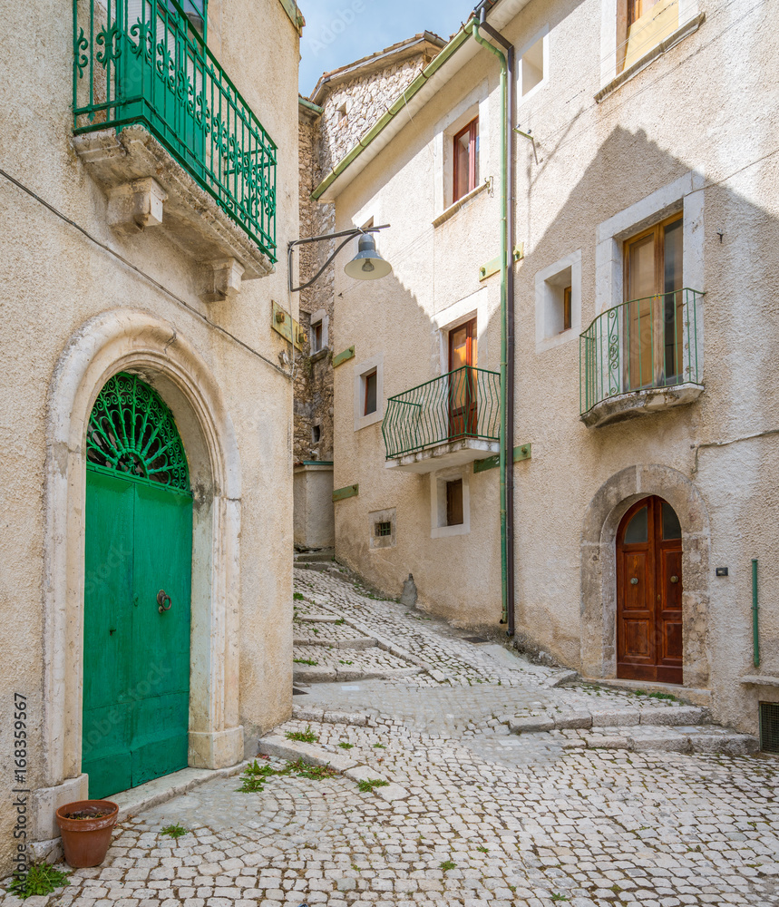 Civitella Alfedena, village in the province of L'Aquila, in the Abruzzo National Park, Italy.