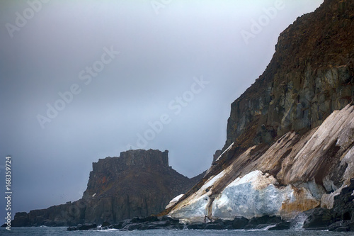 cliffs, glaciers and snowfields Rudolf island photo