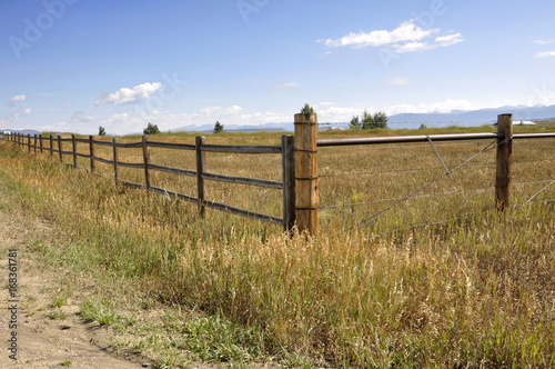 fence by a prairie in Colorado