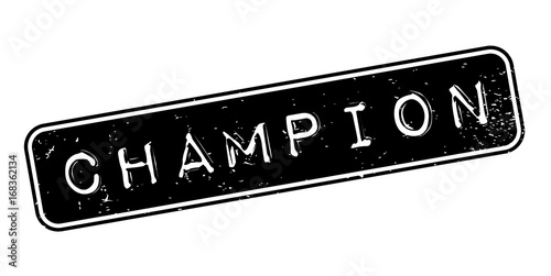 Champion rubber stamp. Grunge design with dust scratches. Effects can be easily removed for a clean, crisp look. Color is easily changed.