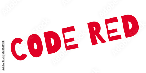 Code Red rubber stamp. Grunge design with dust scratches. Effects can be easily removed for a clean, crisp look. Color is easily changed.