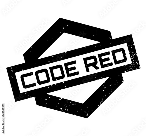 Code Red rubber stamp. Grunge design with dust scratches. Effects can be easily removed for a clean, crisp look. Color is easily changed.