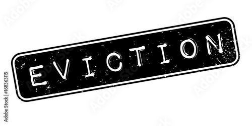 Eviction rubber stamp. Grunge design with dust scratches. Effects can be easily removed for a clean, crisp look. Color is easily changed.