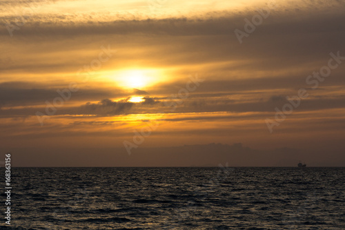 Sunset on the Mediterranean Sea