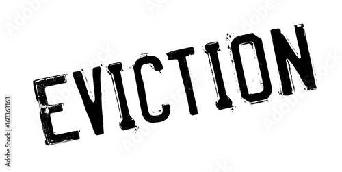 Eviction rubber stamp. Grunge design with dust scratches. Effects can be easily removed for a clean, crisp look. Color is easily changed.