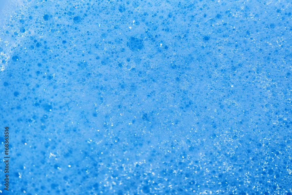 Blue soap bubble background