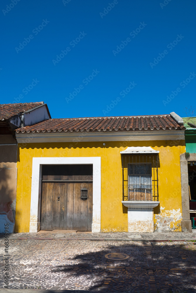 Street in La Antigua Guatemala, national and foreign tourism, World Heritage Site by UNESCO in 1979. Street in La Antigua Guatemala, national and foreign tourism, World Heritage Site by UNESCO in 1979.
