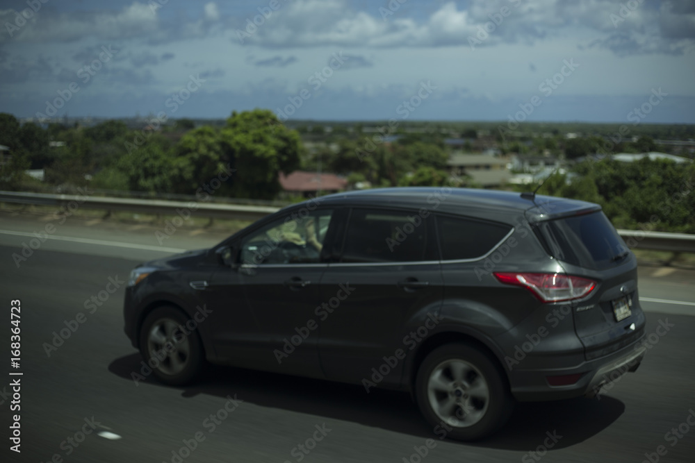 Van Speeding Away