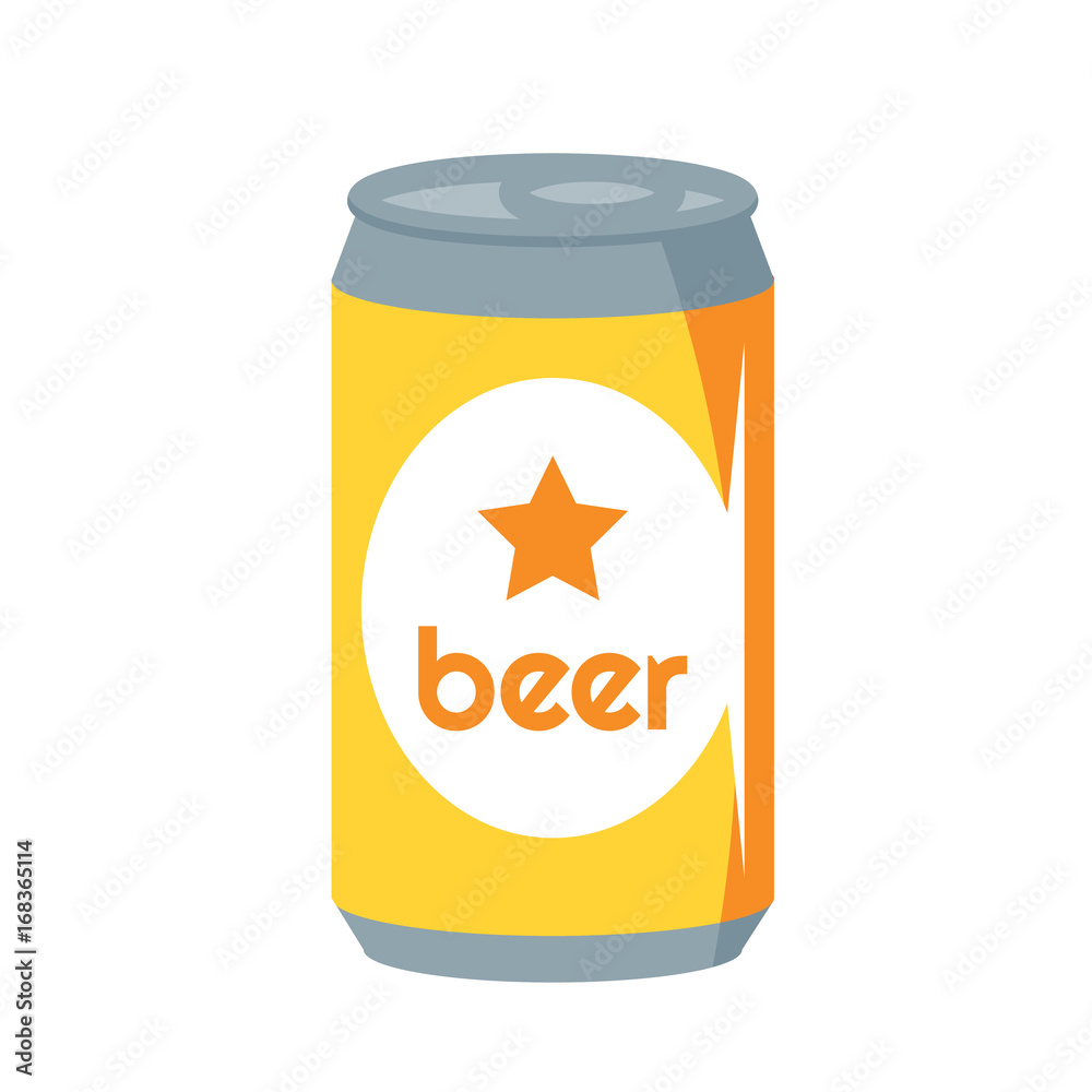 Icon illustrations for beer in canned packaging, drinks Icon illustrations for beer in canned packaging, drinks