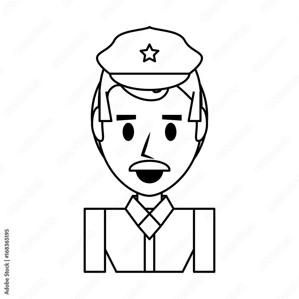 Police officer cartoon