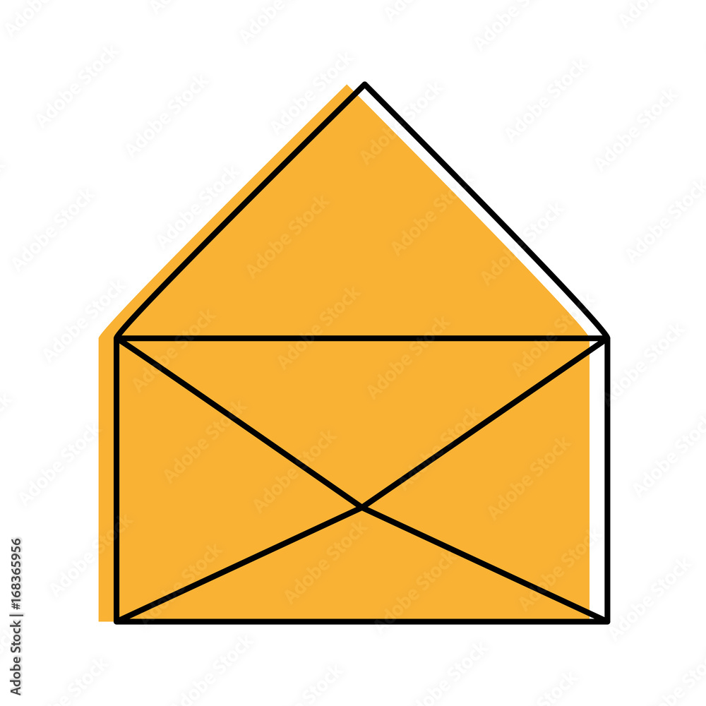 open message envelope icon image vector illustration design yellow color open message envelope icon image vector illustration design yellow color