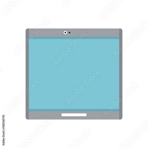 tablet with blank screen icon image vector illustration design 