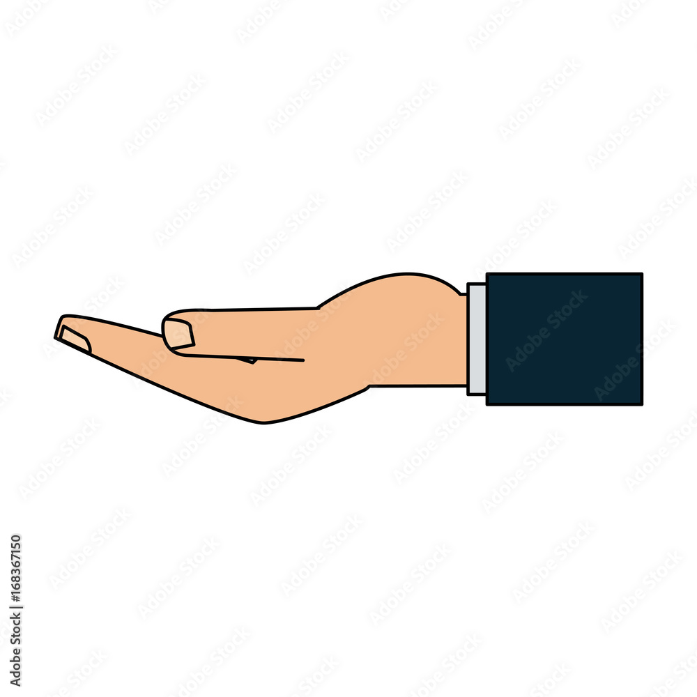 open hand with palm up icon image vector illustration design open hand with palm up icon image vector illustration design