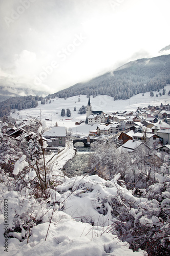 Village in Alps. © Darina