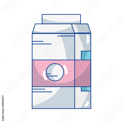 delicious milk box with nutrients ingredients