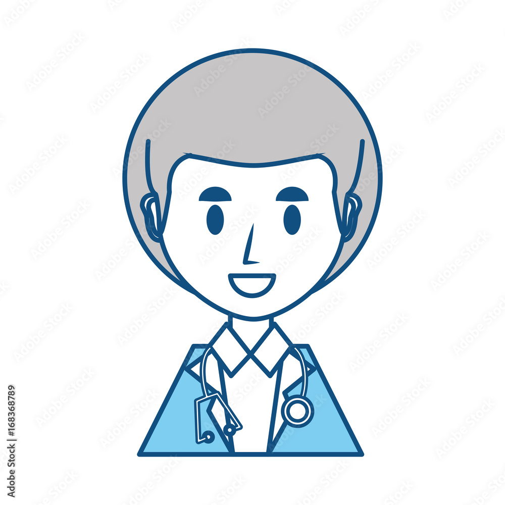 Doctor profile cartoon Doctor profile cartoon