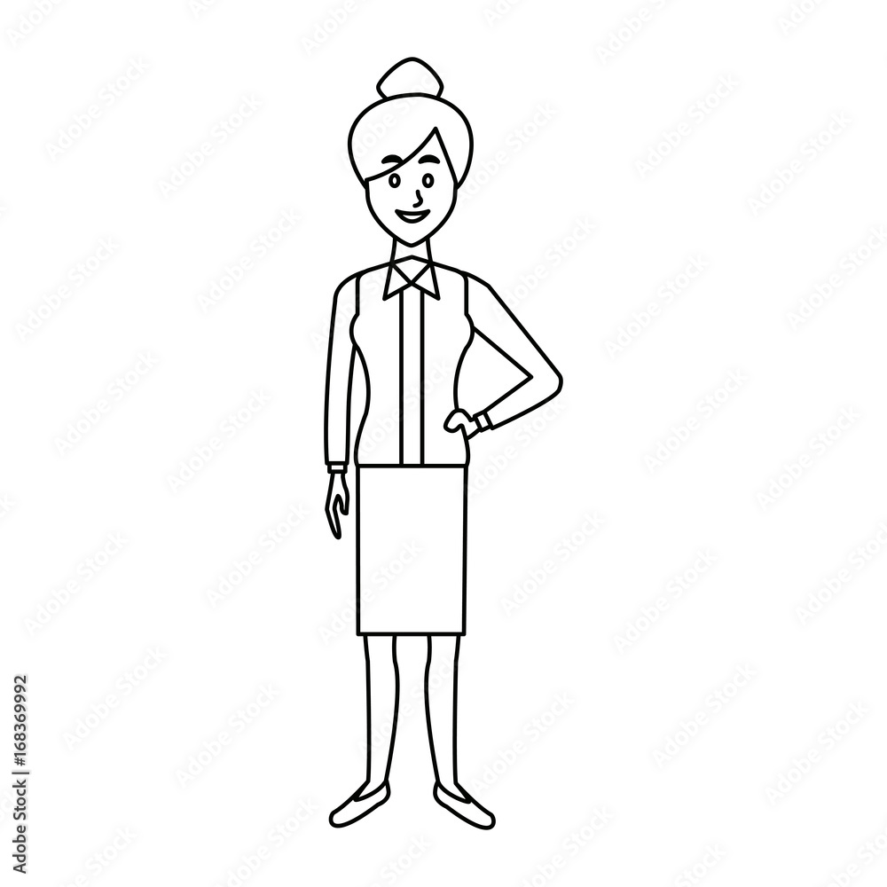beautiful woman character people standing vector illustration beautiful woman character people standing vector illustration