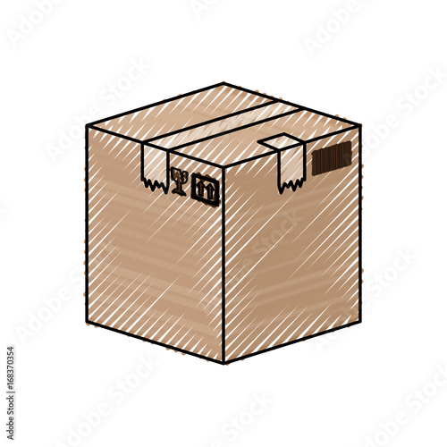 Delivery cardboard box