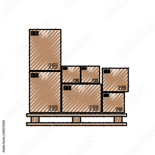 Delivery cardboard boxes