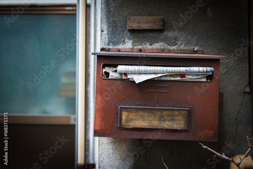 Old mailbox in Japan