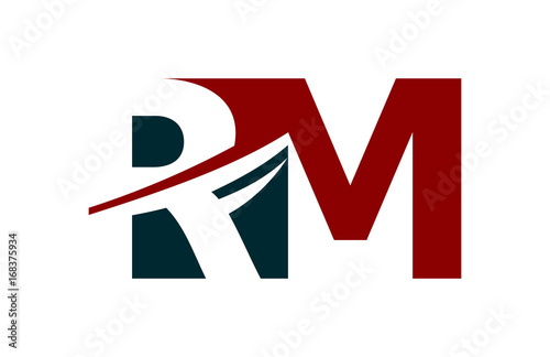 RM Red Negative Space Square Swoosh Letter Logo Free Download RM Red Negative Space Square Swoosh Letter Logo - GFXLoad