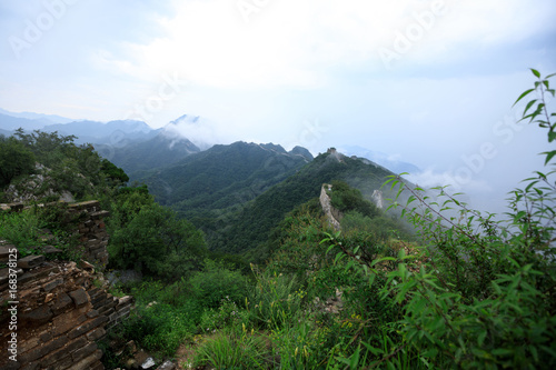 landscape of the great wall in China