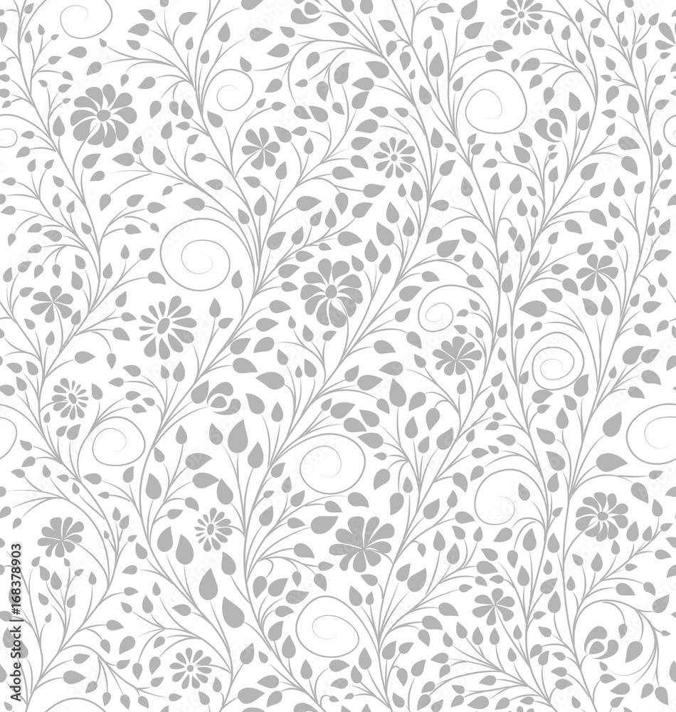 white floral background. vector seamless pattern white floral background. vector seamless pattern
