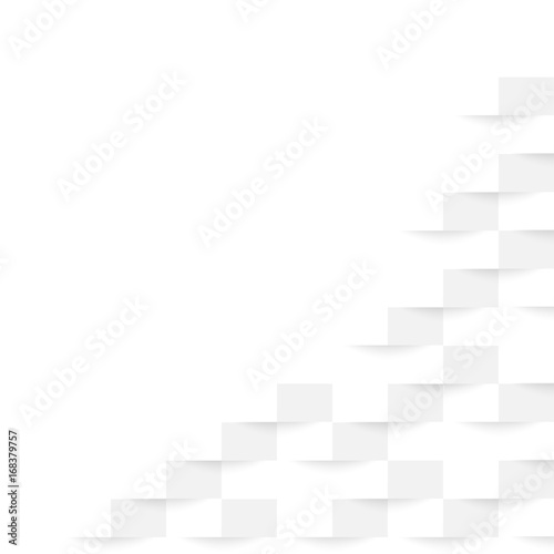 Background texture businesses white with shadows beneath the square and copy space.