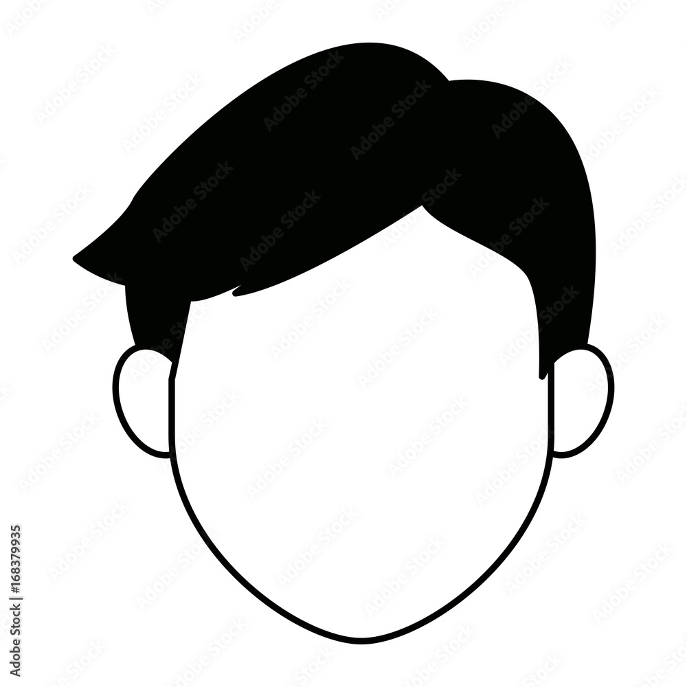 man character face avatar male on white background vector illustration man character face avatar male on white background vector illustration