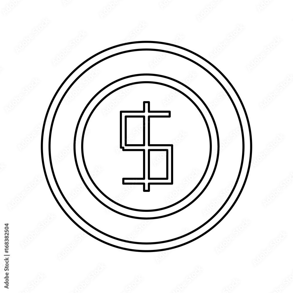 Coin money symbol vector illustration graphic design Coin money symbol vector illustration graphic design